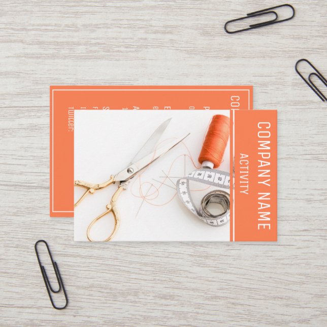 Cartão De Visita Alfaiate (Frente/Verso In Situ)