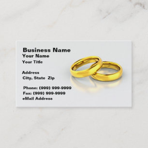 Cartão De Visita Alianças de casamento de ouro