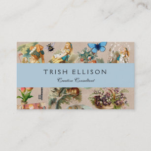 Cartão De Visita Alice no País das Maravilhas Cheshire Cat Caracter