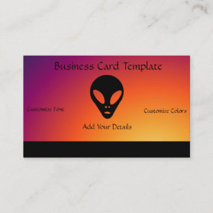Cartão De Visita Alienígena da cinza - Alienígena antiga do logotip