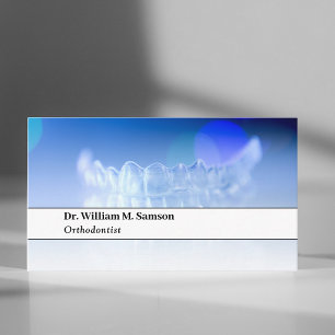 Cartão De Visita Alinhamento moderno invisível dentista ou ortodont