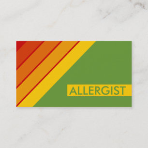 Cartão De Visita ALLERGIST retro