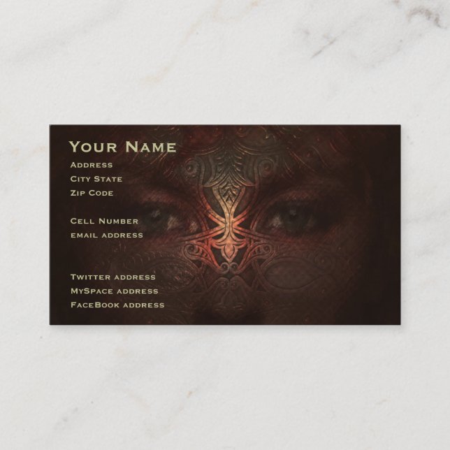 Cartão De Visita Alma de aço (Frente)