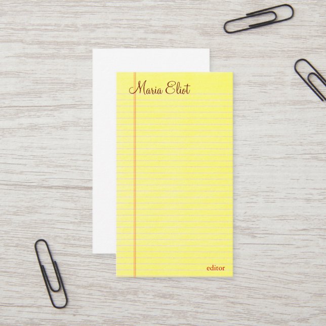 Cartão De Visita Almofada legal (Frente/Verso In Situ)