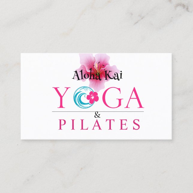 Cartão De Visita Aloha Kai Yoga (Frente)