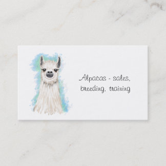 Cartão De Visita Alpacas e Llama
