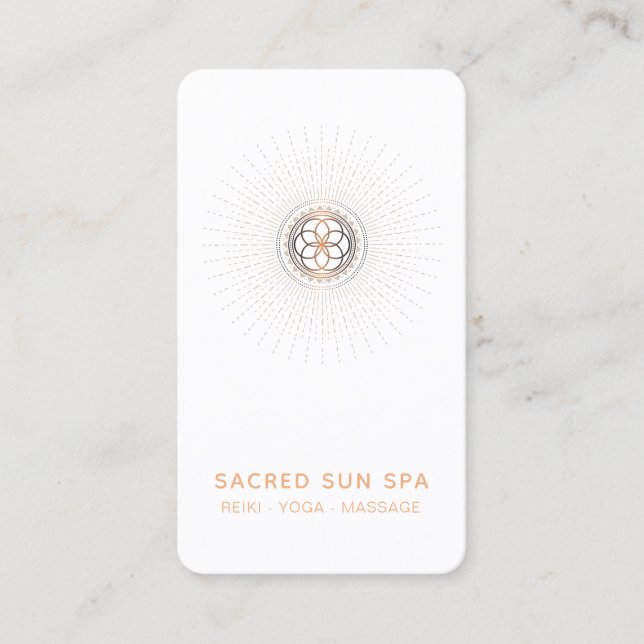 Cartão De Visita *~* Alquimia Geométrica Sagrada Shaman Mandala (Frente)