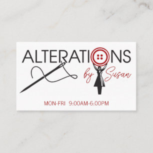 Cartão De Visita Alteração, Roupas, Alfaiate, Costureira