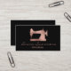 Cartão De Visita Alterações da máquina de costura de folhas rosa Go (Frente/Verso In Situ)