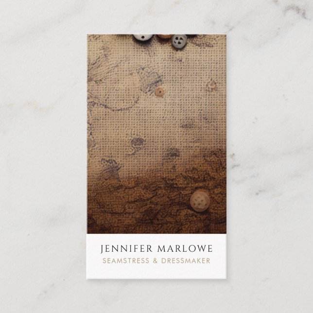 Cartão De Visita Alterações de Dressmaker de Alcaísmo (Frente)