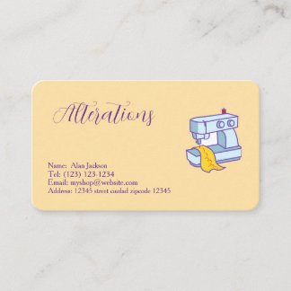 Cartão De Visita Alterations