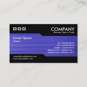 Cartão De Visita Alternativa - Textura Azul Bruta