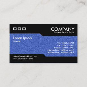 Cartão De Visita Alternativa - Textura em relevo azul