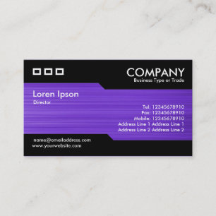 Cartão De Visita Alternativa - Textura Violeta Bruta