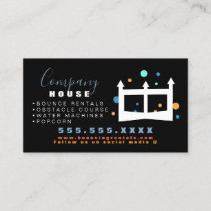 Cartão De Visita Aluguel do partido Bunt House Jump House