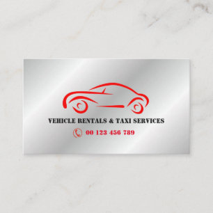 Cartão De Visita aluguer de VEÍCULOS & Serviços de táxi