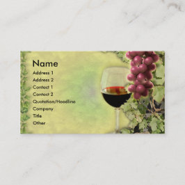 Cartão De Visita Amante de vinho.? Mestre da arte do vinho do