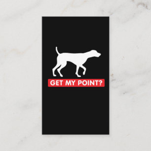Cartão De Visita Amante engraçado alemão do cão do ponteiro de