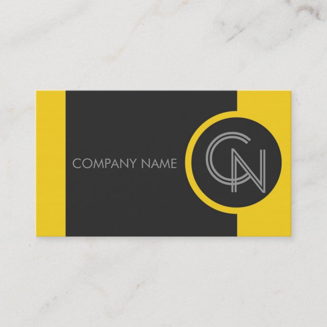 Cartão De Visita Amarelo Amarelo Tuscano (Frente)