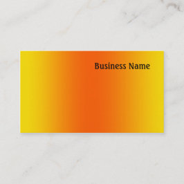 Cartão De Visita Amarelo e laranja