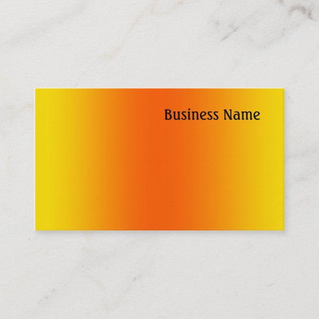 Cartão De Visita Amarelo e laranja (Frente)