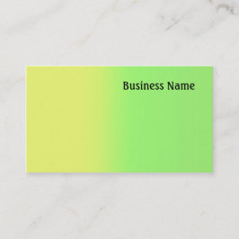 Cartão De Visita Amarelo e verde