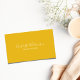 Cartão De Visita Amarelo Minimalista Elegante na moda chic (Criador carregado)
