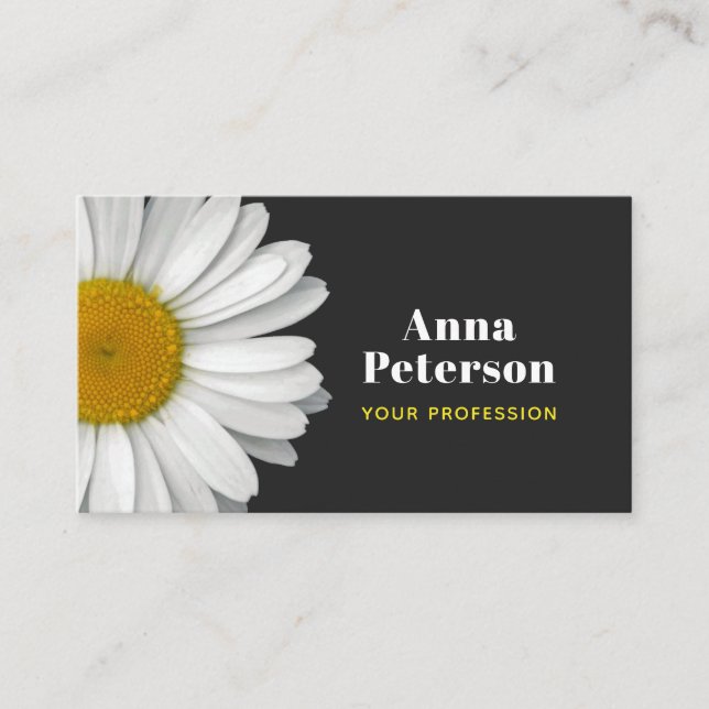 Cartão De Visita Amarelo preto retrô marisquino moderno elegante (Frente)