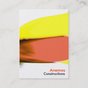 Cartão De Visita amarelo vermelho