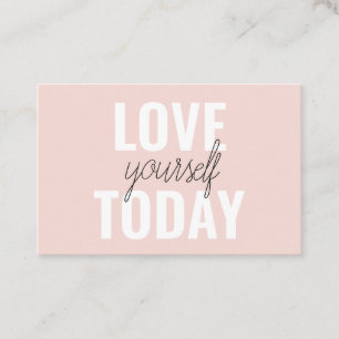 Cartão De Visita Ame-Se Positivamente Hoje, Passo A Par