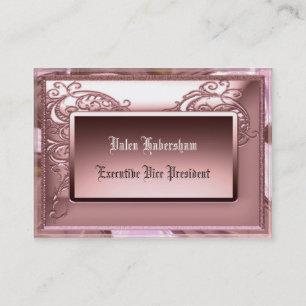 Cartão De Visita Amelia Blush Personalizável