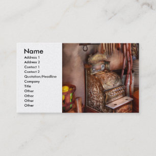 Cartão De Visita Americana - loja - o supermercado fino velho