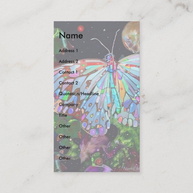 Cartão De Visita Amo a Terra! (Frente)