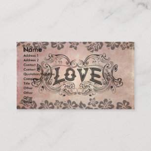 Cartão De Visita Amor