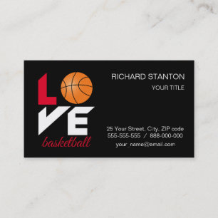 Cartão De Visita Amor, basquete