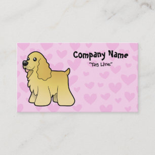 Cartão De Visita Amor de cocker spaniel do americano