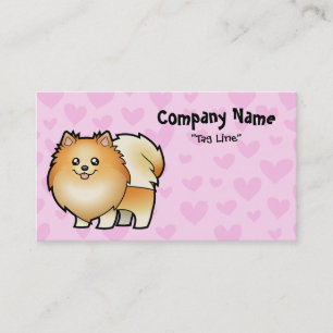 Cartão De Visita Amor de Pomeranian