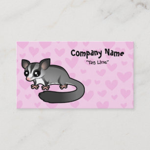 Cartão De Visita Amor de Sugar Glider