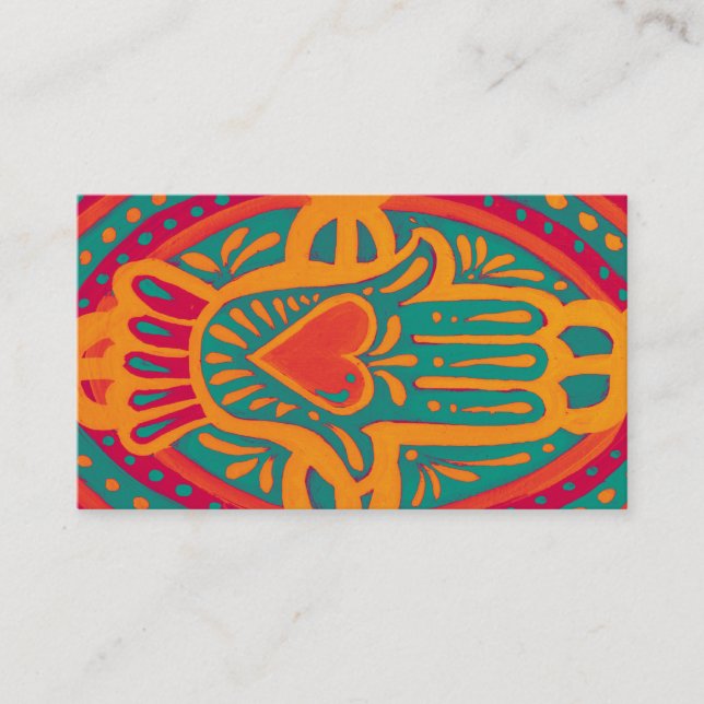 Cartão De Visita Amor e riqueza a você (Frente)