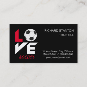 Cartão De Visita Amor futebol