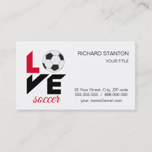 Cartão De Visita Amor futebol