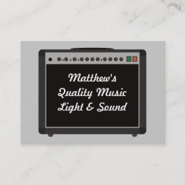 Cartão De Visita Amplificador de Áudio Musical Personalizado