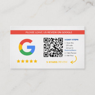 Cartão De Visita Análises do Google Código de QR comercial Obriga