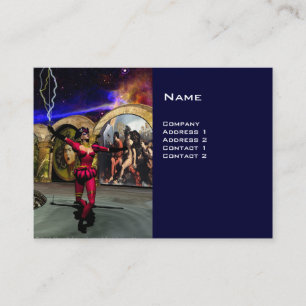 Cartão De Visita ANDROID BALÉ, Ficha científica azul