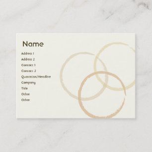 Cartão De Visita Anéis - Chubby