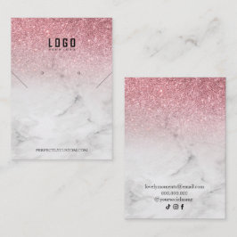 Cartão De Visita Anéis de colar moderno com brilho cintilante Doura