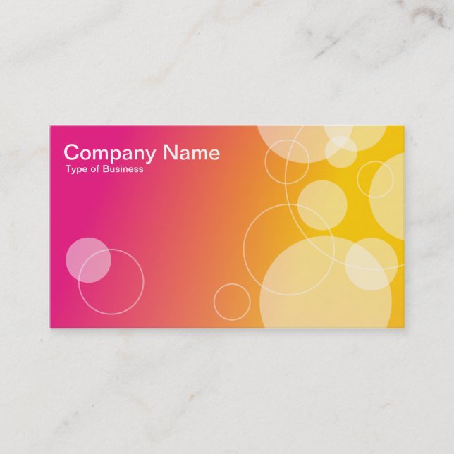 Cartão De Visita Anéis e Círculos 01 (Frente)