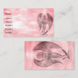 Cartão De Visita Angel no estilo de tatuagem