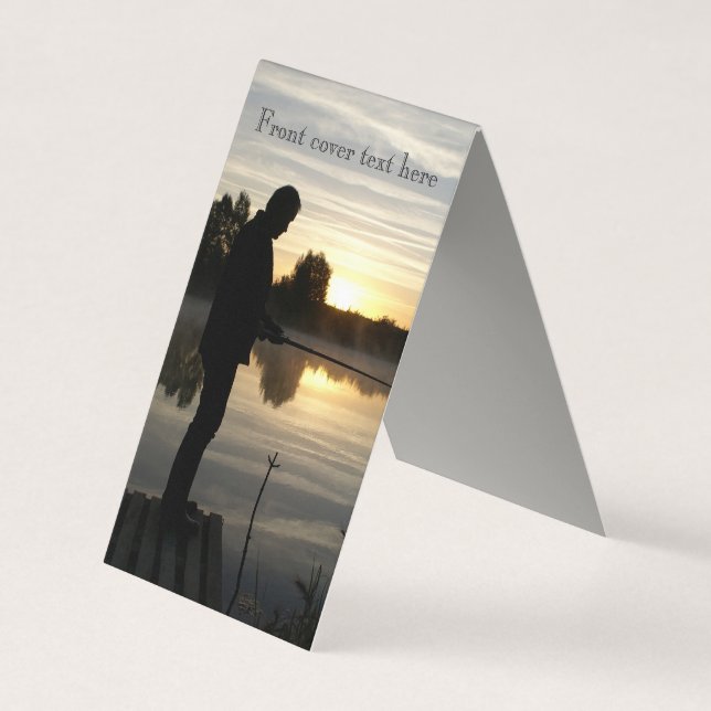 Cartão De Visita Angler manhã (Frente)