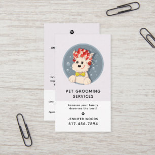 Cartão De Visita Animação Moderna de Pet em Expansão sem Compromiss